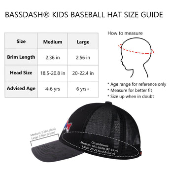 Youth&Kids Baseball Sun Hat FH08Y - Bassdash