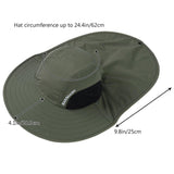 Unisex UPF 50+ Water Resistant Sun Hat with Neck Flap FH06 - Bassdash