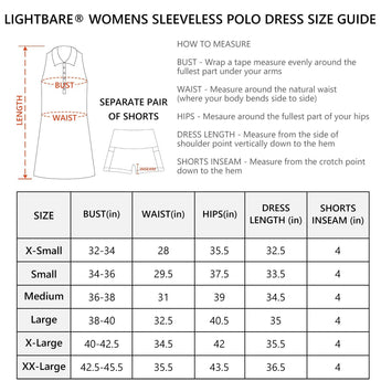 Women's UPF 50+ Polo Tennis Dress LB07W - Bassdash