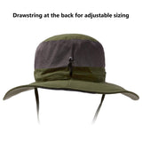 Unisex UPF 50+ Wide Brim Bucket Hat with Detachable Neck Flap FH02 - Bassdash