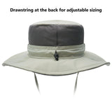 Unisex UPF 50+ Wide Brim Bucket Hat with Detachable Neck Flap FH02 - Bassdash