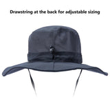 Unisex UPF 50+ Wide Brim Bucket Hat with Detachable Neck Flap FH02 - Bassdash