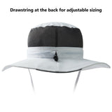 Unisex UPF 50+ Wide Brim Bucket Hat with Detachable Neck Flap FH02 - Bassdash