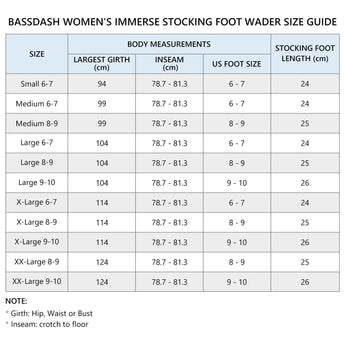 Women's IMMERSE Breathable Waders - Stocking Foot - Bassdash