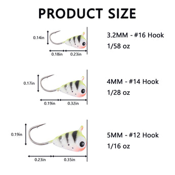 Tungsten Ice Fishing Lure Kit 6-Pack BI10 - Bassdash