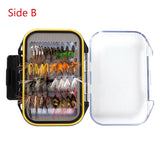 72 Pcs Fly Fishing Assorted Flies Kit with Waterproof Fly Box - Bassdash