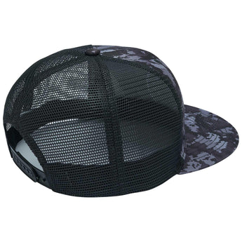 Unisex Flat Brim Trucker Cap - Night Digital Camo4 - Bassdash
