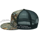 Unisex Flat Brim Trucker Cap - Autumn Forest5 - Bassdash