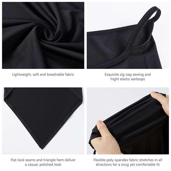 UPF 50+ UV Protection Earloop Neck Gaiter Windproof Bandanas - Bassdash