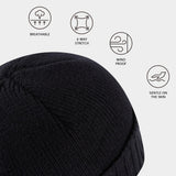 Fleece Lining Winter Knit Beanie - Bassdash