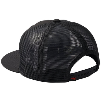 Unisex Flat Brim Trucker Cap - Black Fish Flag4 - Bassdash