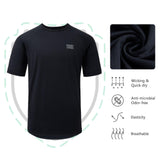 Lightbare Men Short Sleeve Shirt Lightweight Quick Dry Anti Odor - Bassdash