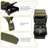 Men’s Tactical Belt with Quick Release Buckle - Bassdash