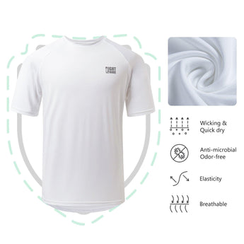 Lightbare Men Short Sleeve Shirt Lightweight Quick Dry Anti Odor - Bassdash