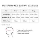Youth UPF 50+ Sun Hat with Wide Brim Neck Flap Mesh Vent - Bassdash