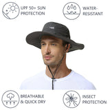 UPF 50+ Mosquito Sun Hat with Neck Flap - Bassdash