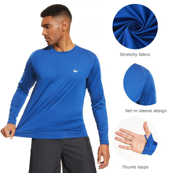 WILDBREATH Men's UPF 50+ Quick Dry LS T-Shirt - Bassdash