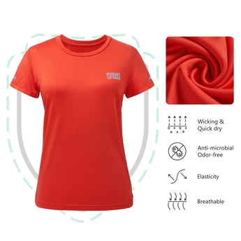 Lightbare Women Short Sleeve Running T-Shirts - Bassdash