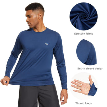 WILDBREATH Men's UPF 50+ Quick Dry LS T-Shirt - Bassdash