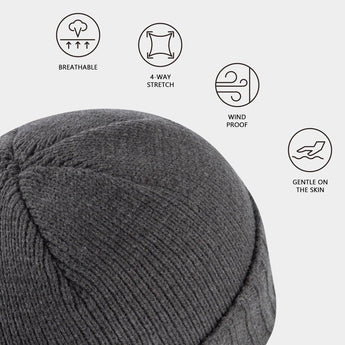 Fleece Lining Winter Knit Beanie - Bassdash