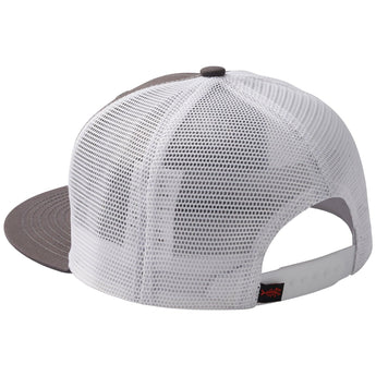 Unisex Flat Brim Trucker Cap - Charcoal Grey Fish Flag4 - Bassdash
