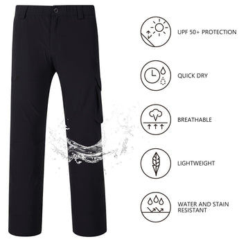 Men’s Quick Dry Elastic Waist Fishing Pants FP05M - Bassdash