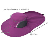Unisex UPF 50+ Water Resistant Sun Hat with Neck Flap FH06 - Bassdash