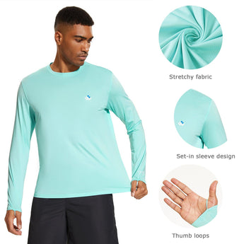 WILDBREATH Men's UPF 50+ Quick Dry LS T-Shirt - Bassdash