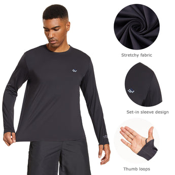 WILDBREATH Men's UPF 50+ Quick Dry LS T-Shirt - Bassdash