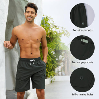 WILDBREATH Men's Quick Dry UPF 50+ Lightweight Swim Trunk - Bassdash