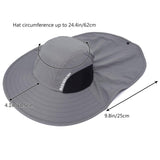 Unisex UPF 50+ Water Resistant Sun Hat with Neck Flap FH06 - Bassdash