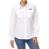 Women's UPF 50+ Long Sleeve Button Down Shirt FS21W - Bassdash