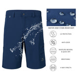 Men's UPF 50+ 10.5” Cargo Shorts Quick Dry Water Resistant FP01M - Bassdash