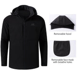 Men's Splice Insulated Softshell Jackets with Face Cover - Bassdash