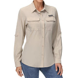 Women's UPF 50+ Long Sleeve Button Down Shirt FS21W - Bassdash