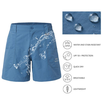 Men's 6in Quick Dry Water Resistant UPF 50+ Shorts FP03M - Bassdash