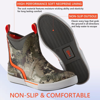 Men's 6 inch Waterproof Deck Boots - Bassdash