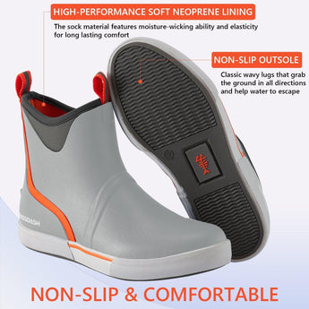Men's 6 inch Waterproof Deck Boots - Bassdash