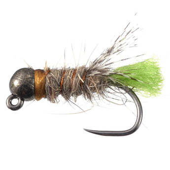 12pcs Barbless Nymphs and Dry Flies for Trout Fishing - Bassdash