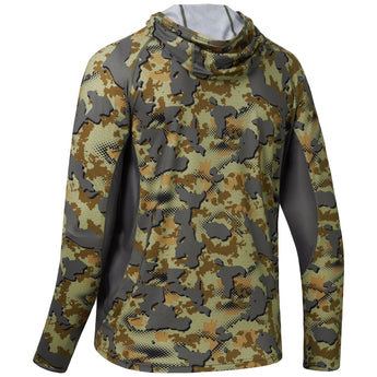 Men's UPF 50+ Long Sleeve Hunting Hoodie with Mask FS06M - Bassdash