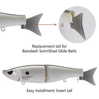 SwimShad Glide Baits Single-Jointed Hard Fishing Lure - Bassdash