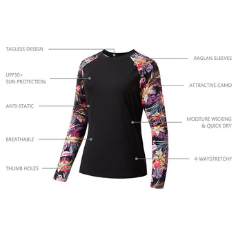 Women’s UPF 50+ Camo Long Sleeve Fishing Shirts - Bassdash