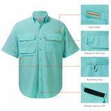 Men's UPF 50+ Short Sleeve Button Down - Bassdash