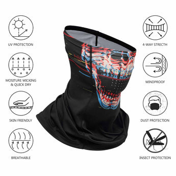 UPF 50+ Neck Gaiter with Breathable Holes - Bassdash