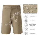 Men's UPF 50+ 10.5” Cargo Shorts Quick Dry Water Resistant FP01M - Bassdash