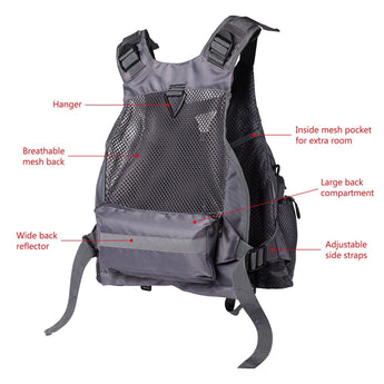 FV01 Classic Fishing Vest for Men Women - Bassdash
