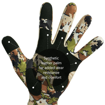 Men's Camo Hunting Gloves for Warm Weather HG01M - Bassdash