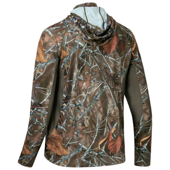 Men's UPF 50+ Long Sleeve Hunting Hoodie with Mask FS06M - Bassdash