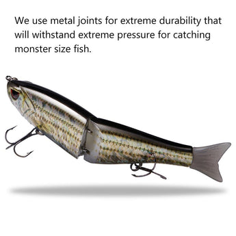 SwimShad Glide Baits Single-Jointed Hard Fishing Lure - Bassdash