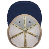 Unisex Flat Brim Trucker Cap - Navy Blue5 - Bassdash